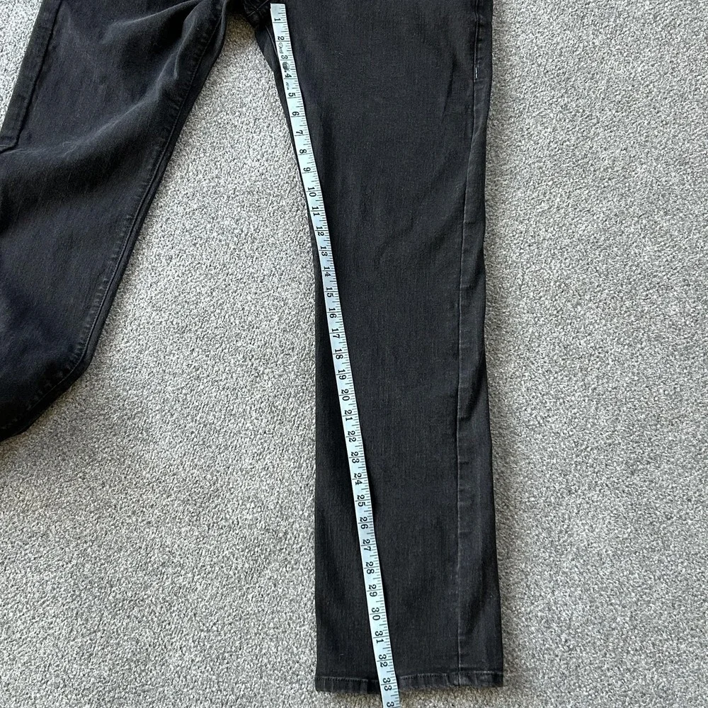 True Religion Ricky Relaxed Straight Jeans‎ Mens 34x33 Black Stretch Denim Logo